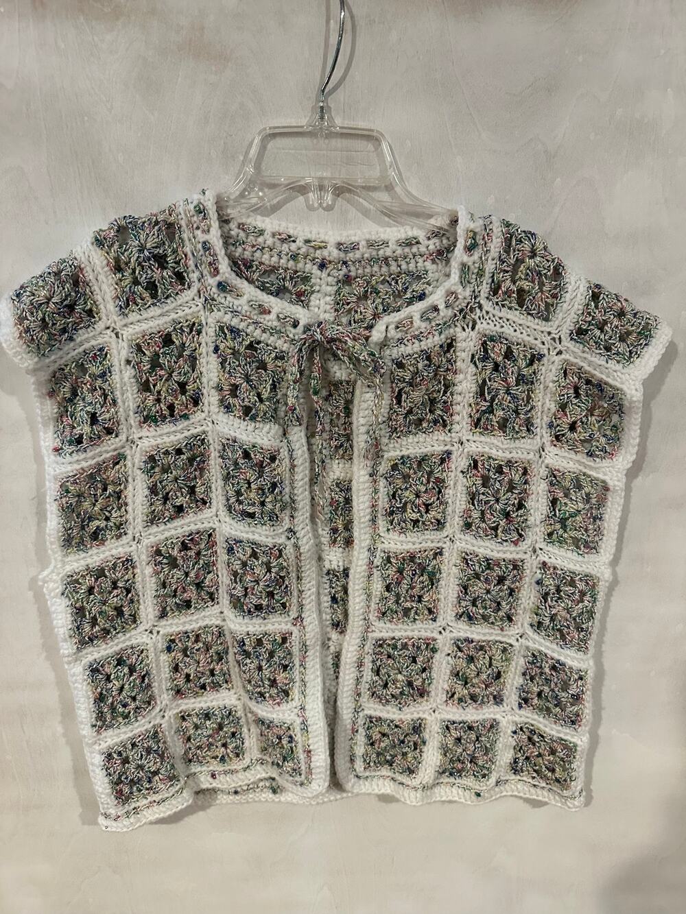 Handmade granny square vest